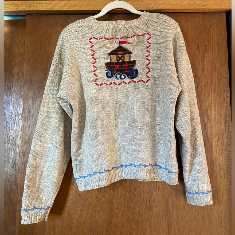 Vintage hand embroidered sweater - Picture 5 of 5